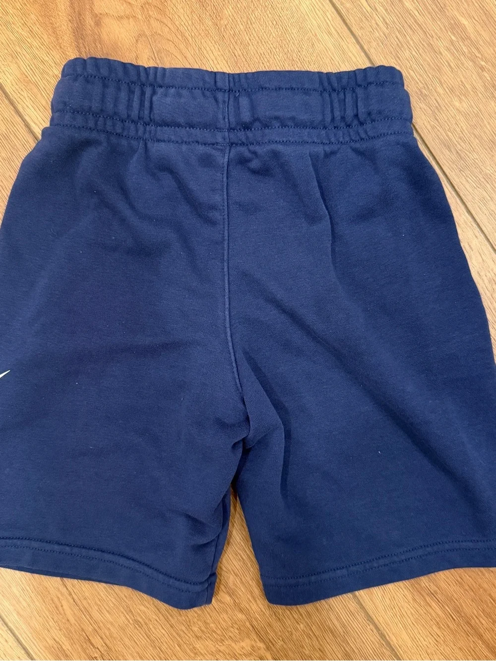 Nike Boys Navy Shorts with Yellow and White Logo